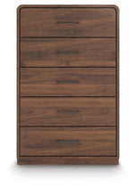 Fortlorn - Five Drawer Chest - Walnut Brown - R&R Furniture Gallery (Fountain Valley, CA)