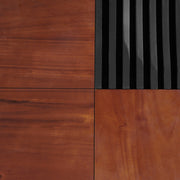 Italian Retro Inspired Acacia Wood Storage Coffee Table - Brown / Black - R&R Furniture Gallery (Fountain Valley, CA)