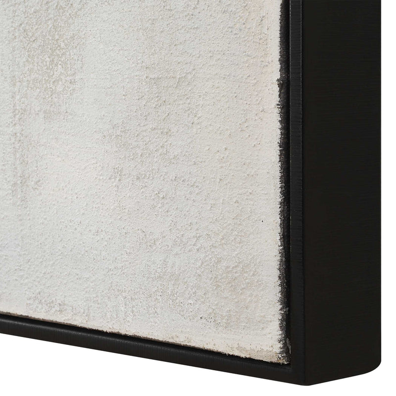 Folding - Time Framed Abstract Art - Black / Brown / Gray / White