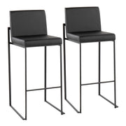 Lumi Source Fuji high back barstool with contemporary design, showcasing sleek style and elegant finish in a modern setting.