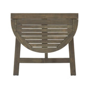 Outdoor Half Round Folding Acacia Wood Bistro Table - R&R Furniture Gallery (Fountain Valley, CA)