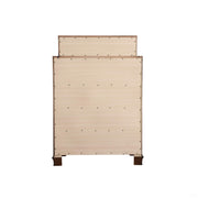 Glory Furniture LaVita accent chest with wooden finish and modern design, featuring drawers for storage, on a neutral background.