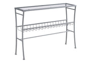 Accent Console Table For Entryway, Contemporary & Modern - Silver - R&R Furniture Gallery (Fountain Valley, CA)