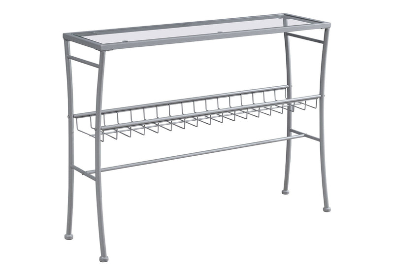 Accent Console Table For Entryway, Contemporary & Modern - Silver - R&R Furniture Gallery (Fountain Valley, CA)