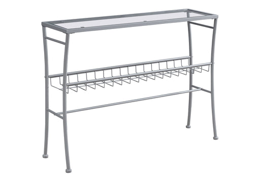 Accent Console Table For Entryway, Contemporary & Modern - Silver - R&R Furniture Gallery (Fountain Valley, CA)