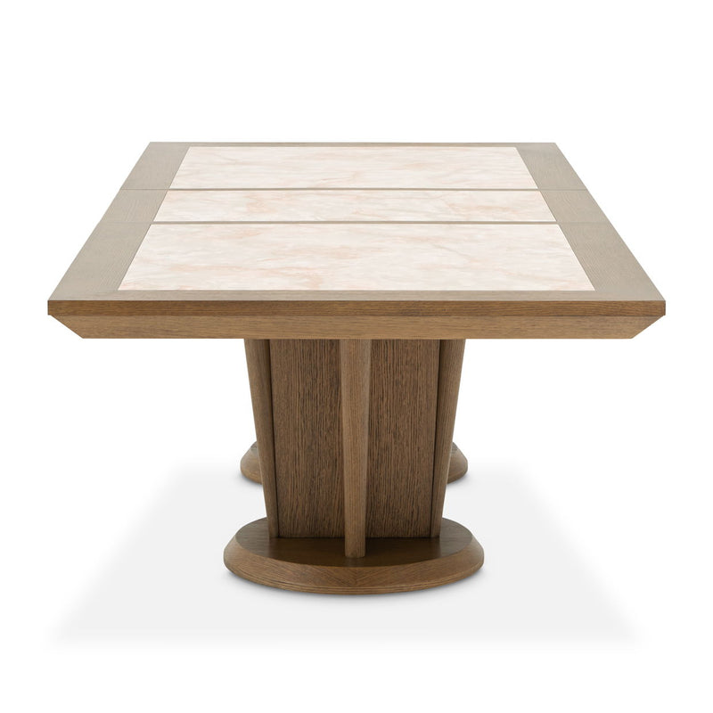 Portrait - Wide Rectangular Dining Table - Sienna Brown - R&R Furniture Gallery (Fountain Valley, CA)