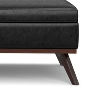 Owen - Multifunctional Square Coffee Table Storage Ottoman - R&R Furniture Gallery (Fountain Valley, CA)