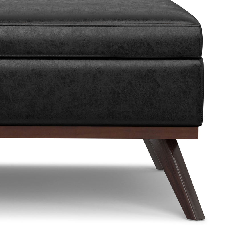 Owen - Multifunctional Square Coffee Table Storage Ottoman - R&R Furniture Gallery (Fountain Valley, CA)