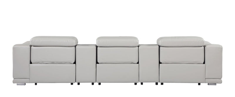 9762 - 5-Piece Modular Power Reclining Sofa And Loveseat Set With 3 Power Recliners In