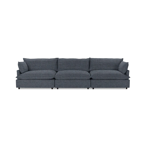 Classic Home Caplan modular sectional sofa with beige fabric upholstery, featuring multiple seating sections and plush cushions.