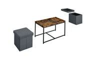 Monty - Wood Grain 3 Piece Coffee Table Set With Raised Edges (Set of 3) - R&R Furniture Gallery (Fountain Valley, CA)