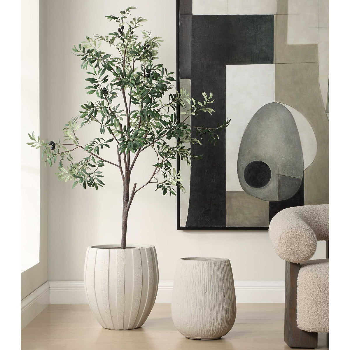Rustic Ridge - Outdoor Planter - Off-White