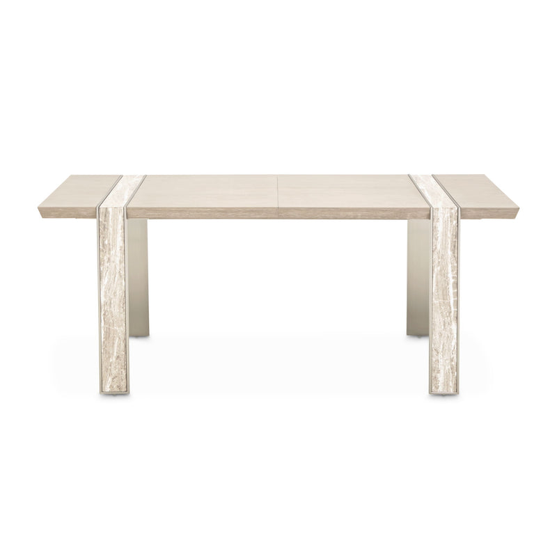 Lotus Bay - Narrow Rectangular Dining Table - Sand - R&R Furniture Gallery (Fountain Valley, CA)