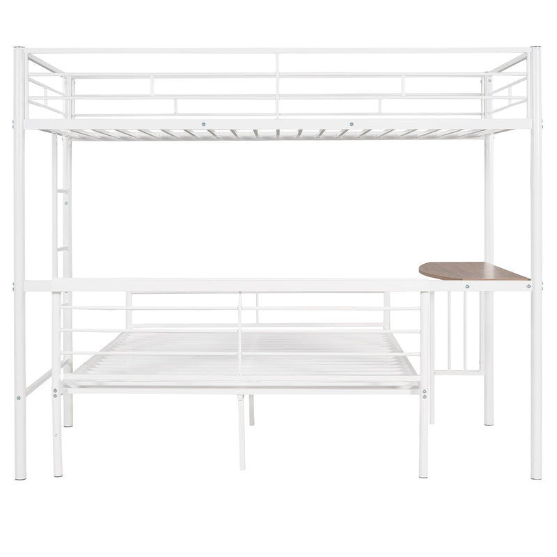 Bunk Bed With Desk, Ladder And Quality Slats For Bedroom - R&R Furniture Gallery (Fountain Valley, CA)