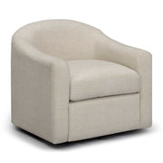 TOV Furniture Thao swivel chair with a modern design, featuring a cushioned seat and a sleek metal base.