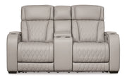 Boyington - Power Reclining Loveseat With Console/Adj Hdrst - R&R Furniture Gallery (Fountain Valley, CA)