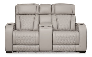 Boyington - Power Reclining Loveseat With Console/Adj Hdrst - R&R Furniture Gallery (Fountain Valley, CA)