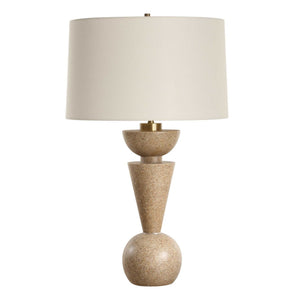 Cullum - Geometric Table Lamp - Light Brown