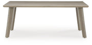 Cliff Trails - Rectangle Dining Table With Umbrella Option - Beige - R&R Furniture Gallery (Fountain Valley, CA)