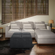 Avalon - Upholstered Square Coffee Table Storage Ottoman - R&R Furniture Gallery (Fountain Valley, CA)