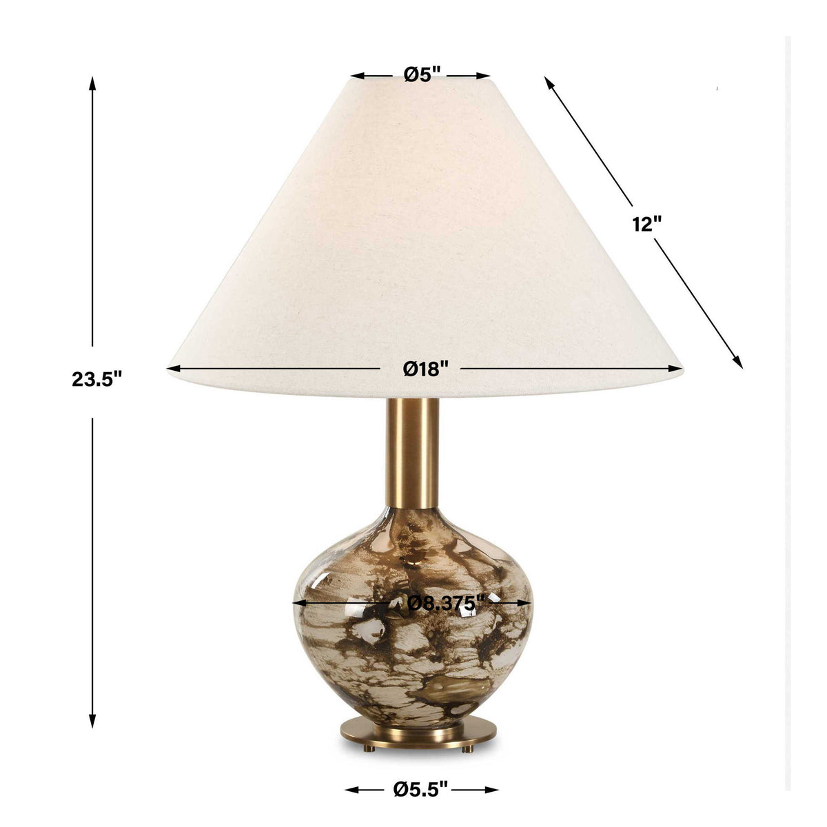 Montagu - Table Lamp - Dark Brown