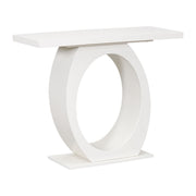 Console Table With Oval Base And Reinforced Bottom Plate - R&R Furniture Gallery (Fountain Valley, CA)