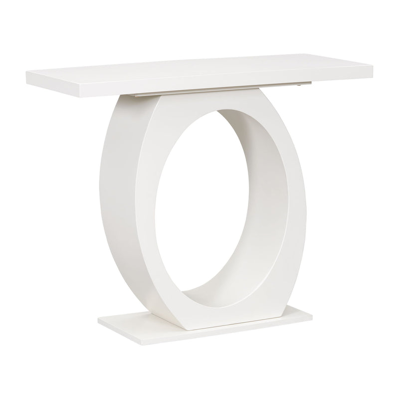 Console Table With Oval Base And Reinforced Bottom Plate - R&R Furniture Gallery (Fountain Valley, CA)