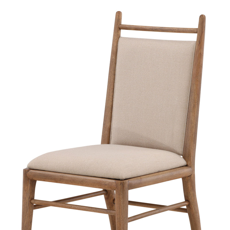 Reuben - Dining Chair (Set of 2) - Beige And Dark Brown