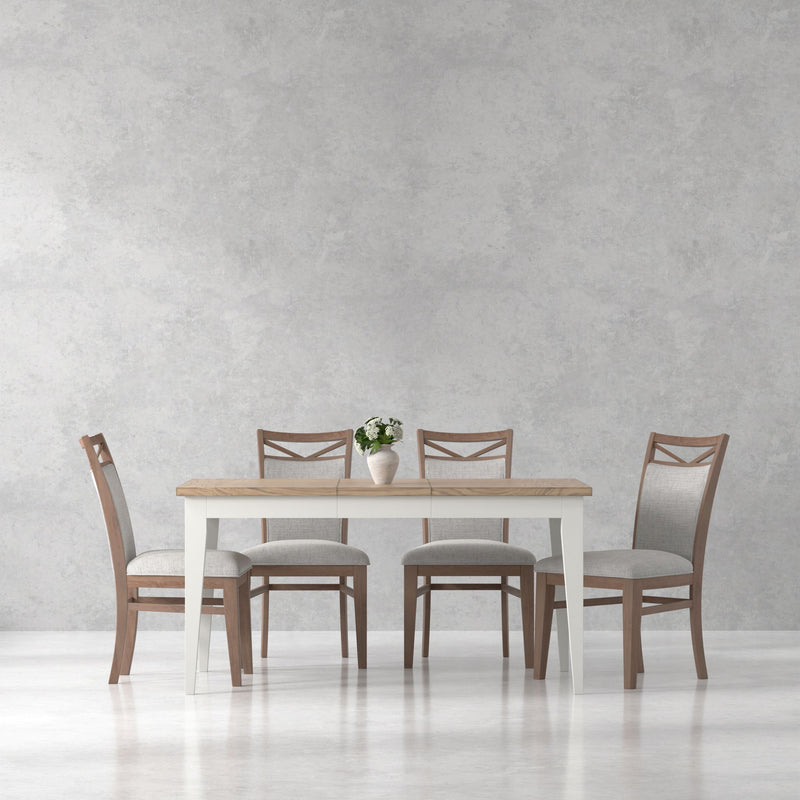 Americana Modern Dining - Rectangular Dining Table With Extensions - Cotton