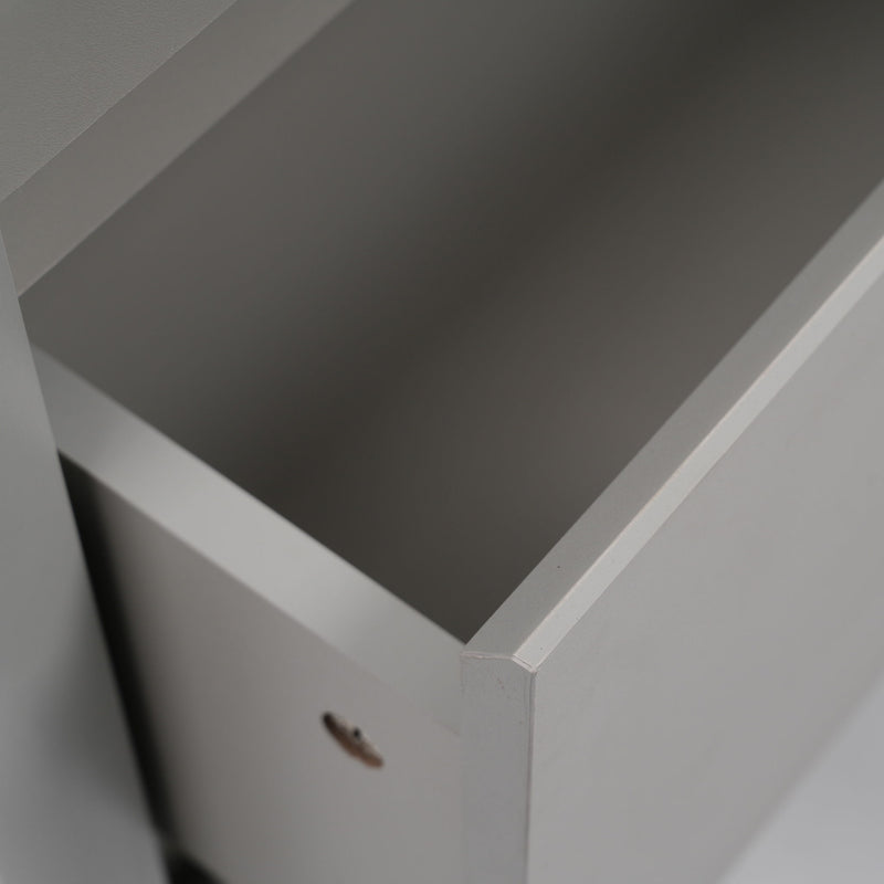 Freestanding Bathroom Vanity With Ceramic Sink, 2 Full Extension Drawers