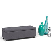 Castleford - Contemporary Storage Ottoman - R&R Furniture Gallery (Fountain Valley, CA)