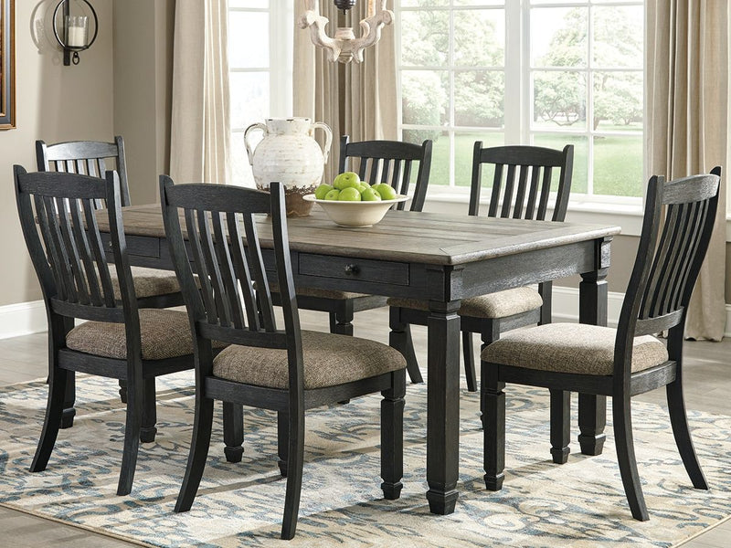 Tyler Creek - Rectangular Dining Room Table - Black / Gray - R&R Furniture Gallery (Fountain Valley, CA)