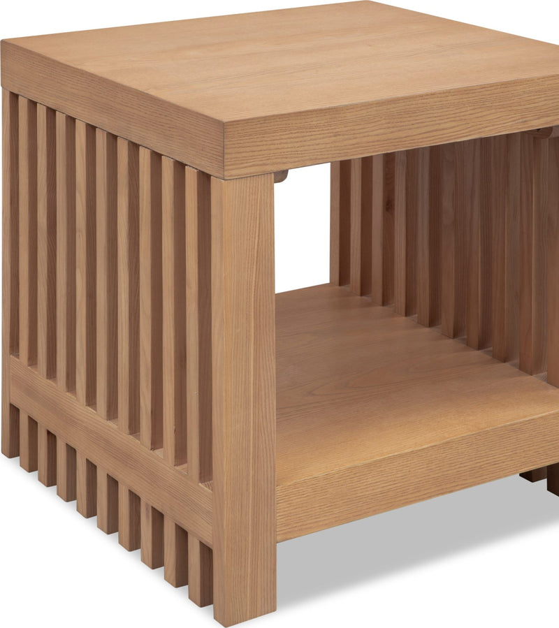 Tanner Side Table - Flaxen