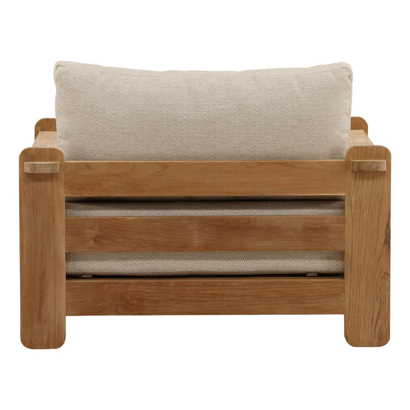 Julie - Outdoor Sofa Chair - Fairfax Taupe And Natural