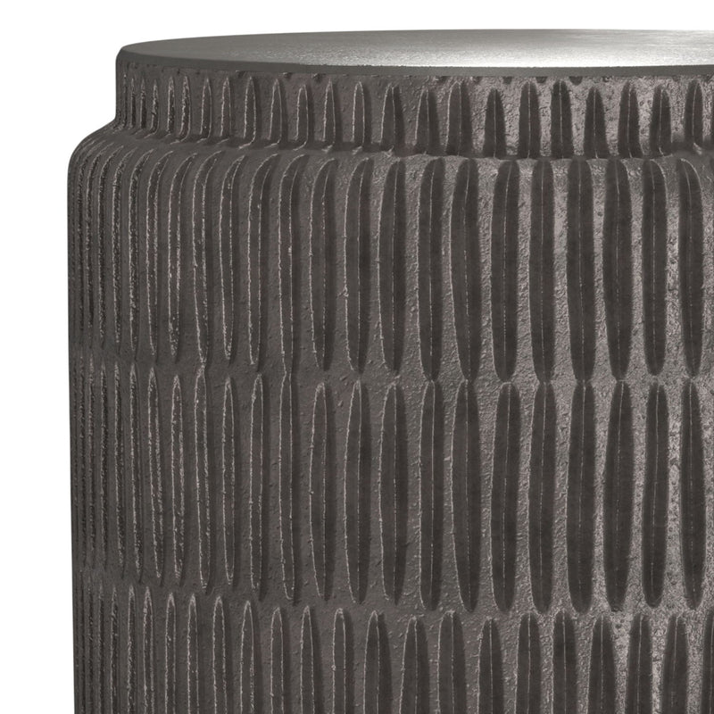 Juno - Cast Aluminum Side Table - Black - R&R Furniture Gallery (Fountain Valley, CA)