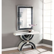 Nysa - Console Table With Faux Crystals - Mirrored - R&R Furniture Gallery (Fountain Valley, CA)