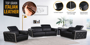 1111 - Leather Living Room Set - R&R Furniture Gallery (Fountain Valley, CA)