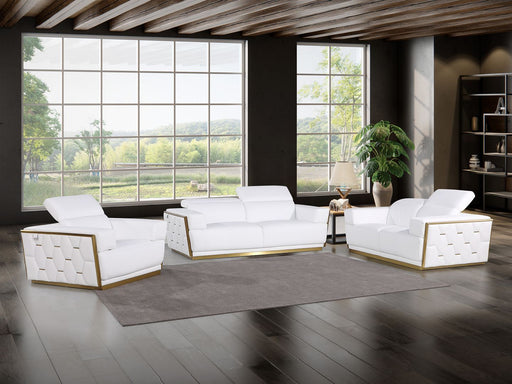 1111 - 3-Piece Sofa Set With Adjustable Headrest - R&R Furniture Gallery (Fountain Valley, CA)