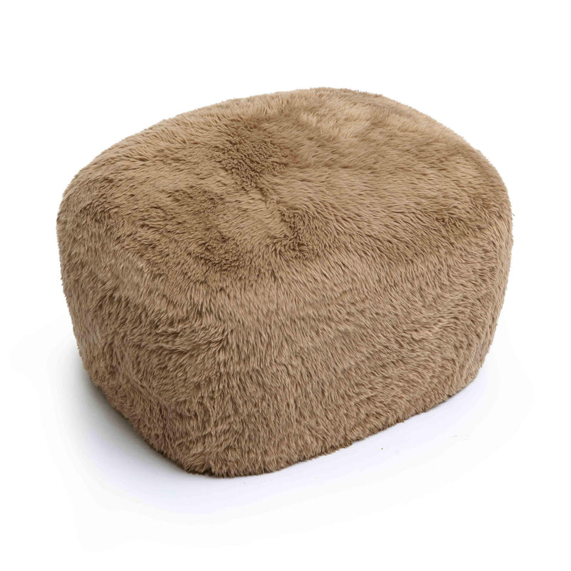 Britt - Vegan Shearling Ottoman - R&R Furniture Gallery (Fountain Valley, CA)