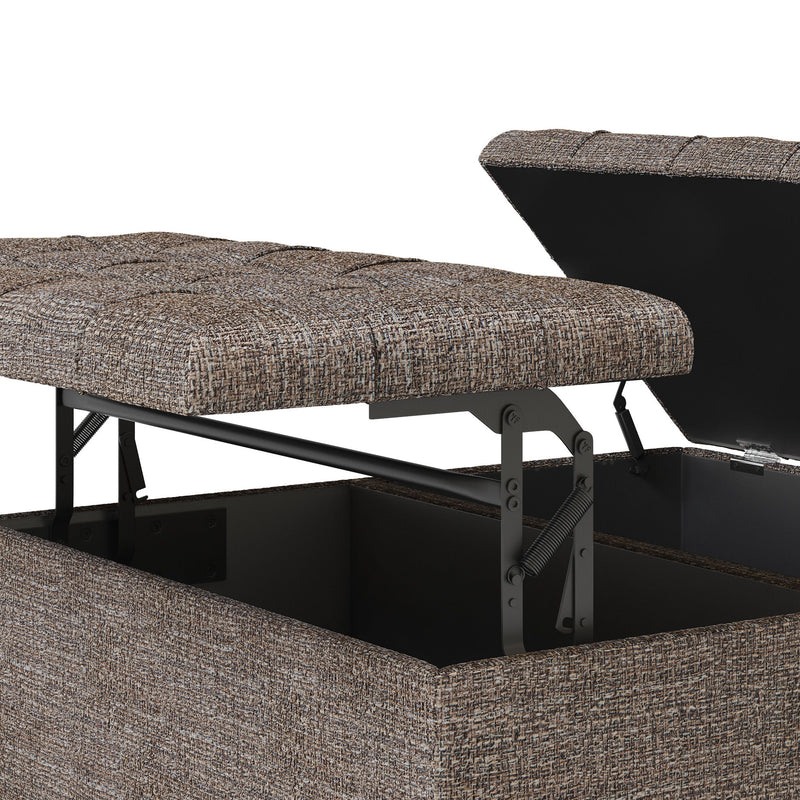 Harrison - Upholstered Coffee Table Storage Ottoman - R&R Furniture Gallery (Fountain Valley, CA)