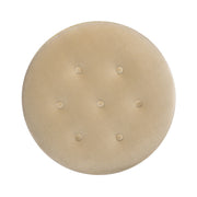 Yolanda - Round Upholstered Accent Ottoman - R&R Furniture Gallery (Fountain Valley, CA)