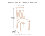 Haddigan - Dining UPH Side Chair (Set of 2) - Dark Brown - R&R Furniture Gallery (Fountain Valley, CA)