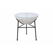 Outdoor Conversation Set With Ergonomic Lounge Chairs And Tempered Glass Table - R&R Furniture Gallery (Fountain Valley, CA)