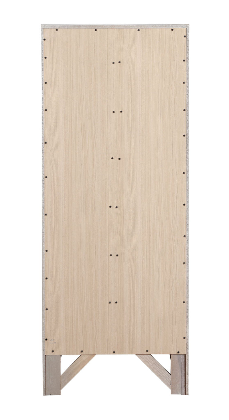 Glory Furniture Marilla 7 Drawer Lingerie Chest with wooden finish and sleek drawer handles, designed for bedroom storage.