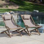 Arcadia - Outdoor Sling Chair With Pillow - R&R Furniture Gallery (Fountain Valley, CA)
