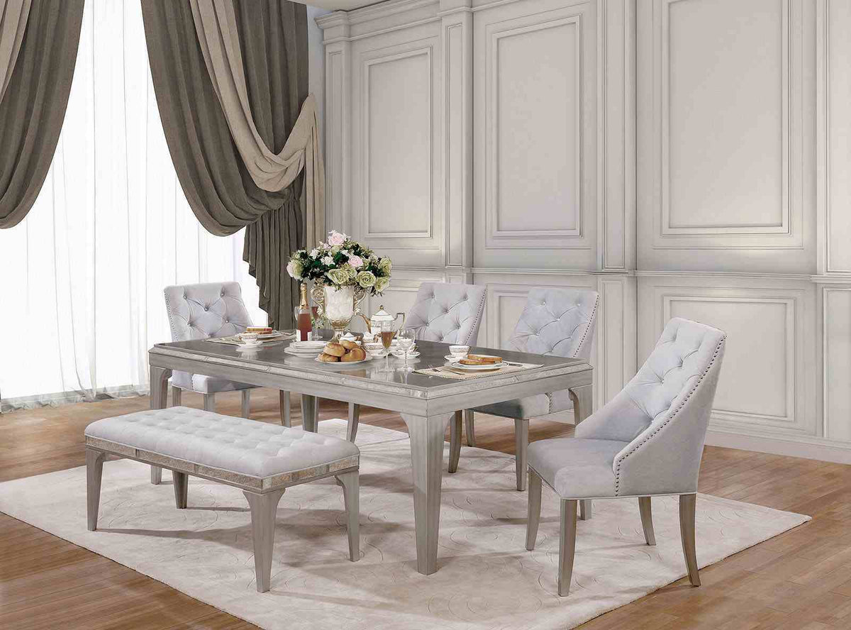 Diocles - 6 Pc. Dining Table Set w/ Bench