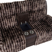 Bruni - Console Reclining Loveseat With Manual Recline - R&R Furniture Gallery (Fountain Valley, CA)