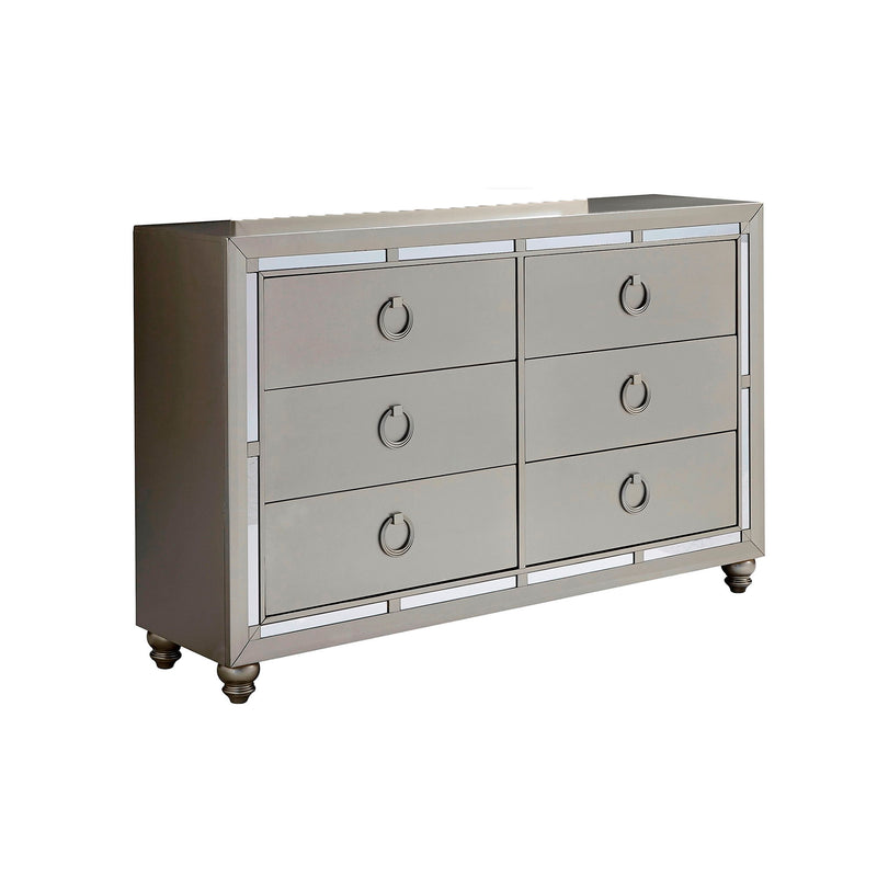 Chloe - Dresser - Gemstone Silver - R&R Furniture Gallery (Fountain Valley, CA)