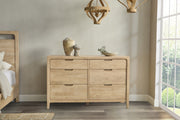 Laguna - 6 Drawer Dresser - Natural Maple - R&R Furniture Gallery (Fountain Valley, CA)