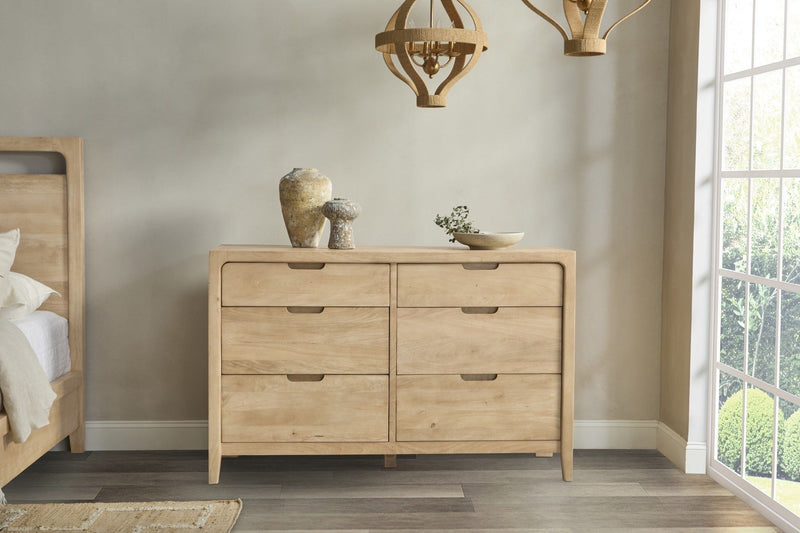Laguna - 6 Drawer Dresser - Natural Maple - R&R Furniture Gallery (Fountain Valley, CA)